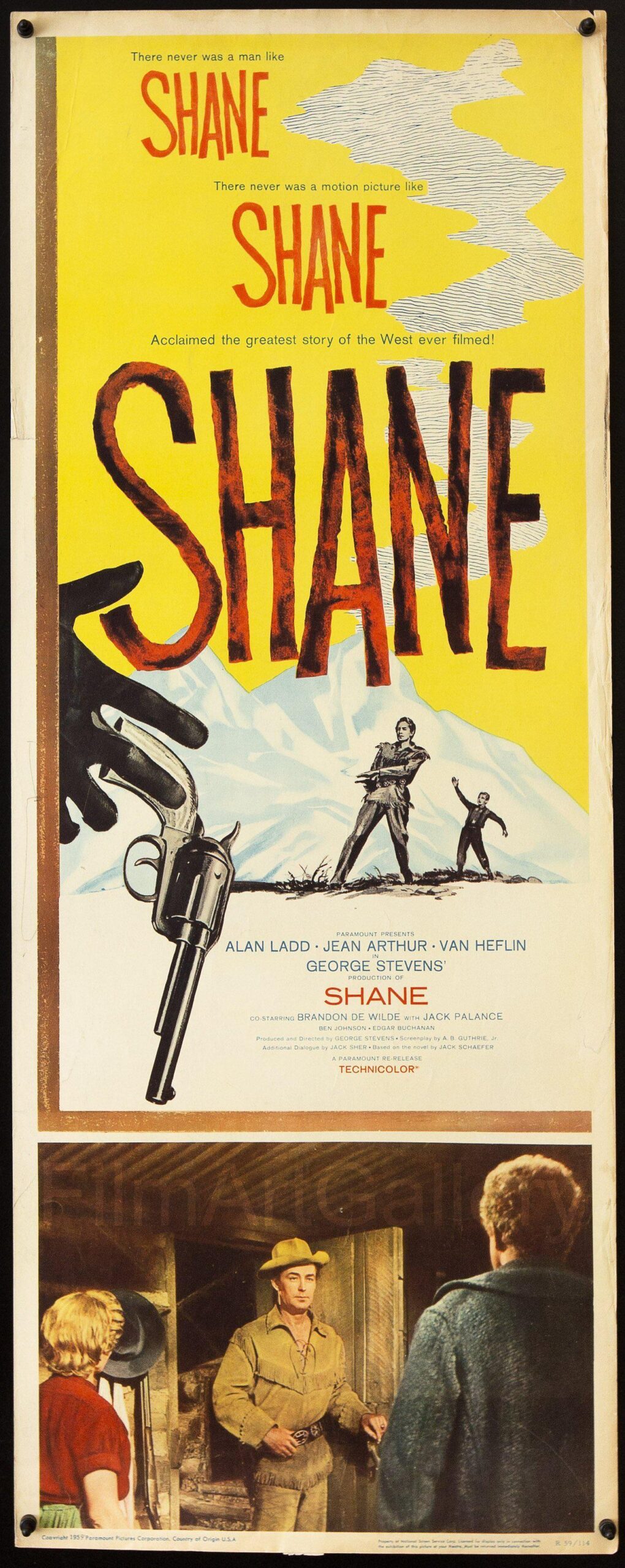 1959 Shane Alan Ladd Jean Arthur Scaled