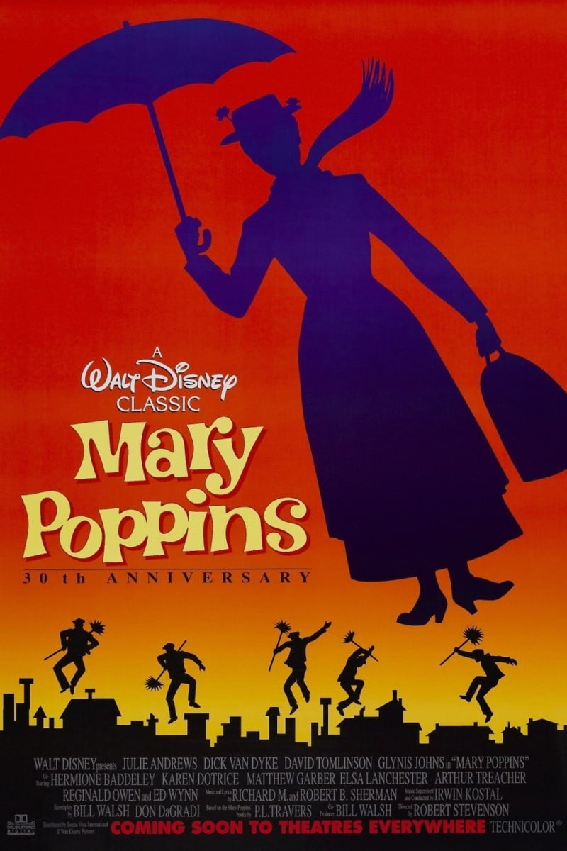 1964 Mary Poppins Dick VanDyke Julie Andrews