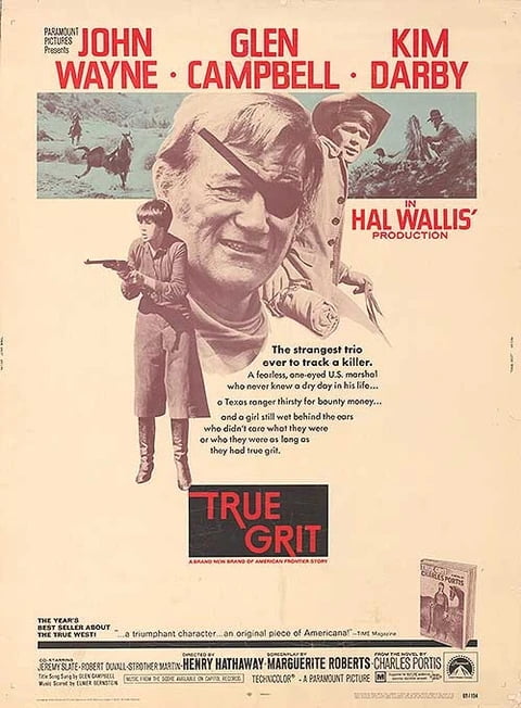 1969 True Grit John Wayne Glen Cambell Kim Darby